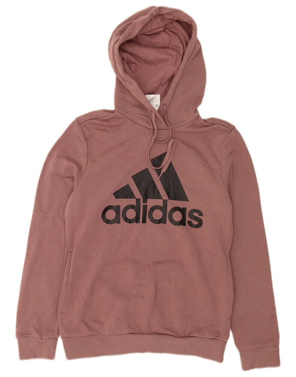 Damska bluza z kapturem Adidas Graphic UK 10 Mała fioletowa bawełna