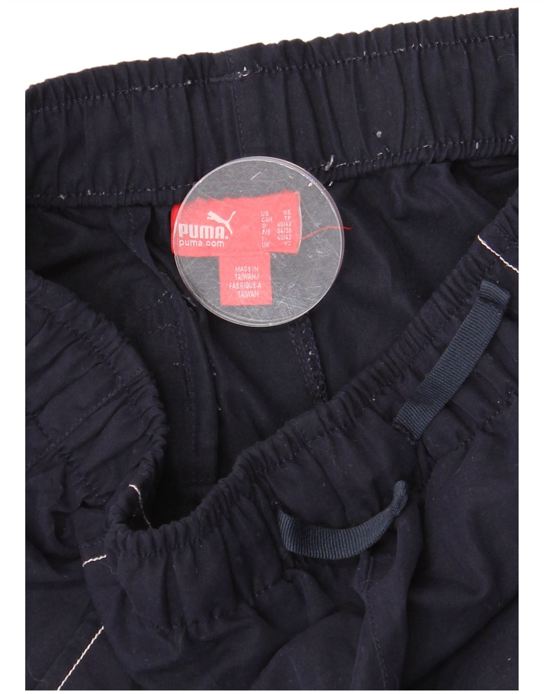 Męskie spodenki sportowe PUMA z grafiką XS, granatowe, z blokami kolorów