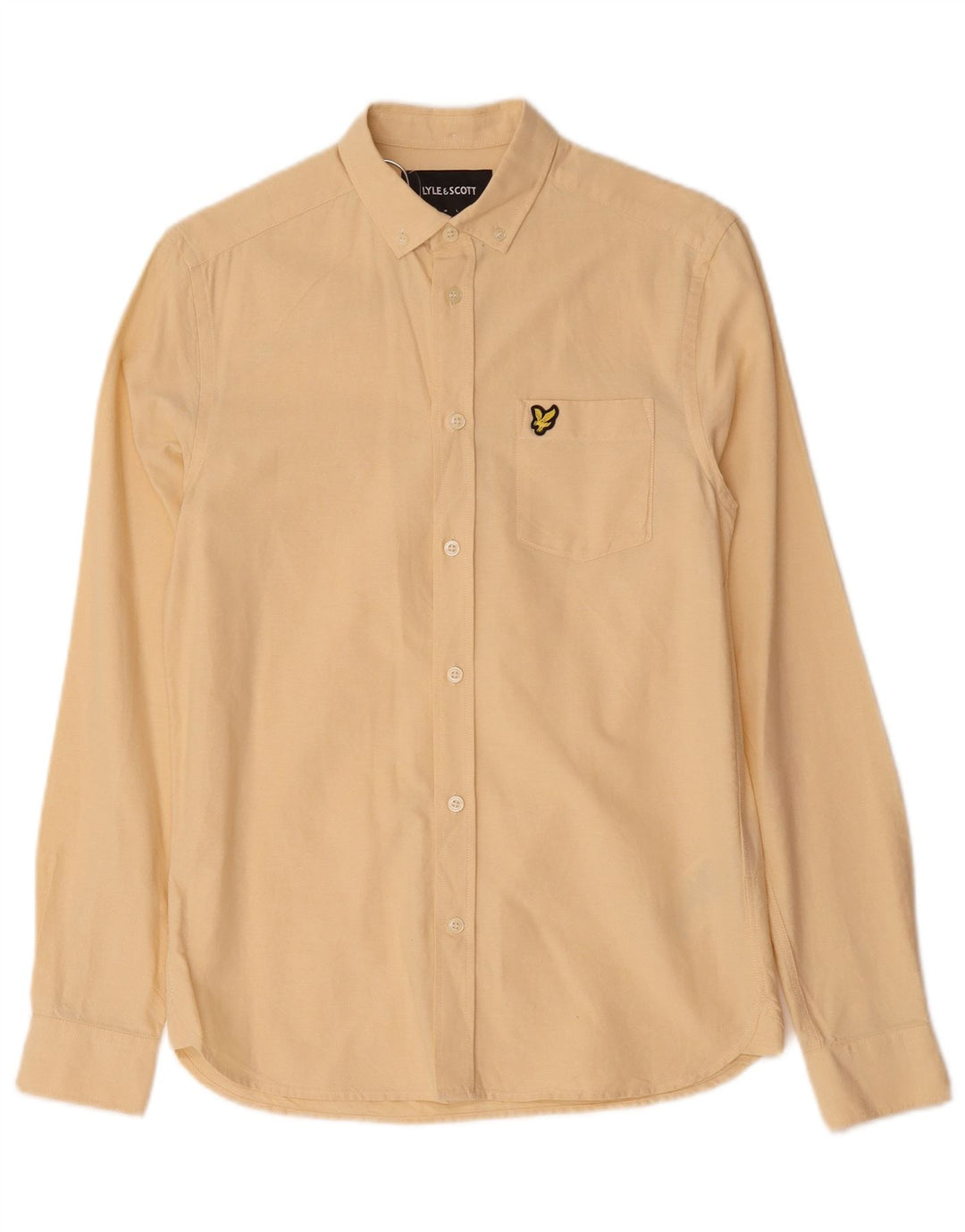 Koszula męska Lyle & Scott XS, żółta, bawełniana