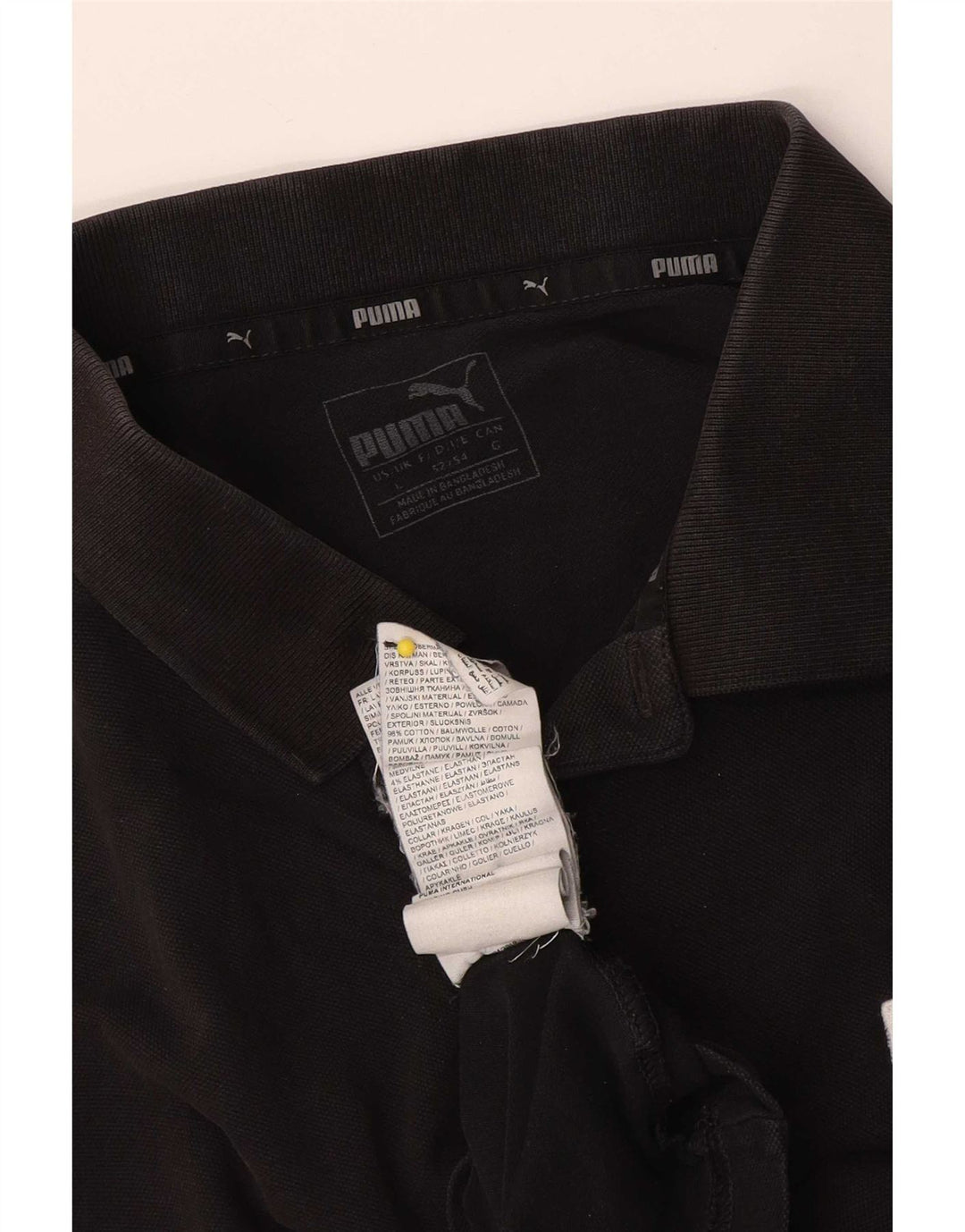 Męska koszulka polo Puma, duża, czarna, bawełniana