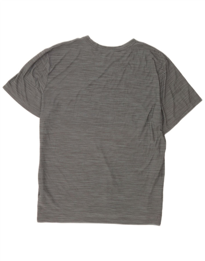 Męski T-shirt Nike Dri Fit Top XL, szary, nakrapiany poliester