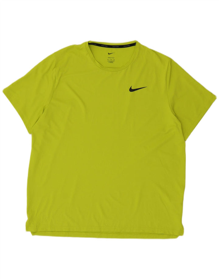 Męski T-shirt Nike Dri Fit Top XL Zielony Poliester