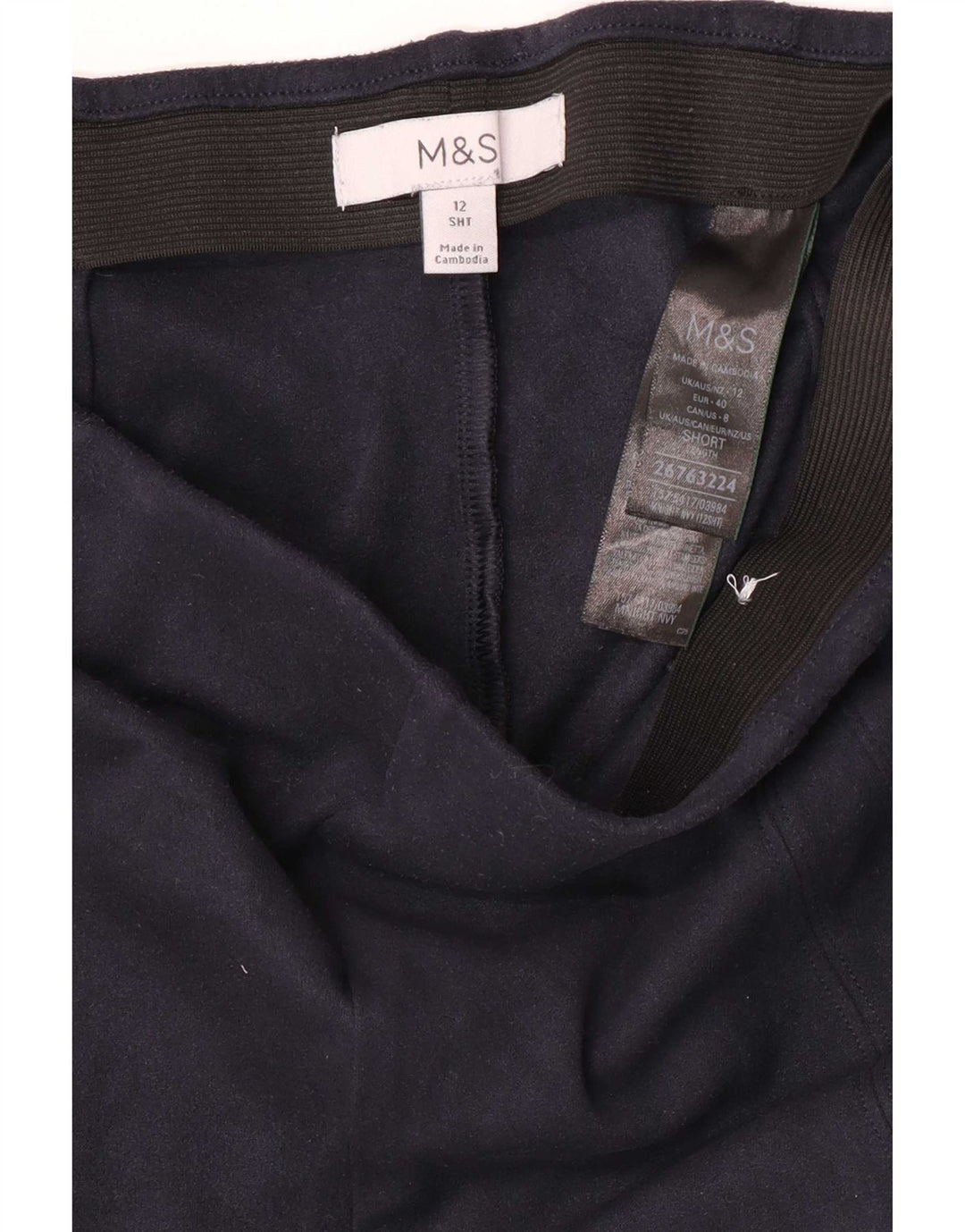 Legginsy damskie Marks & Spencer UK 12, średni granatowy poliester