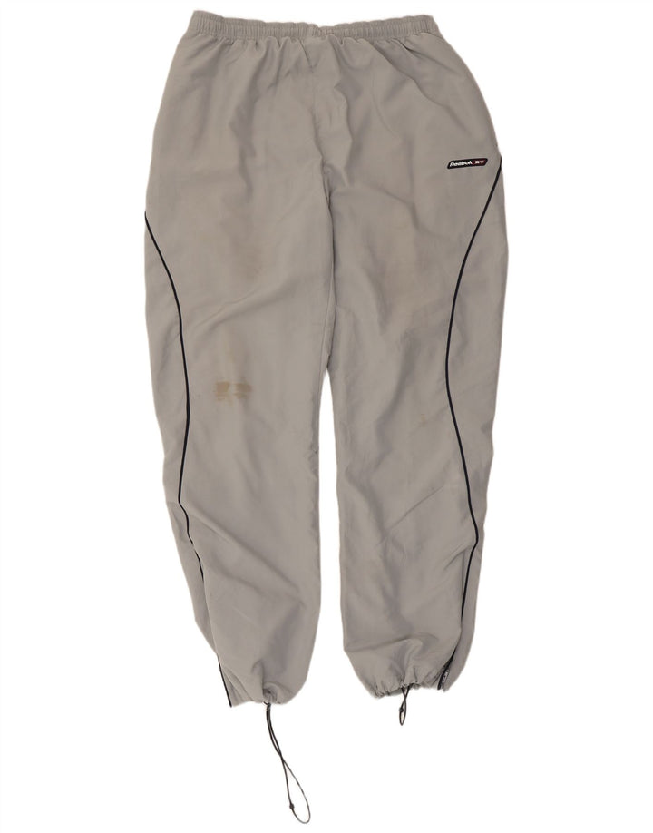 Męskie spodnie dresowe Reebok Joggers, duże, szare, z poliestru