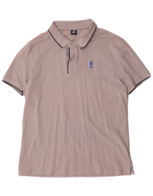 Męska koszulka polo o dopasowanym kroju North Sails XL, szara, bawełniana