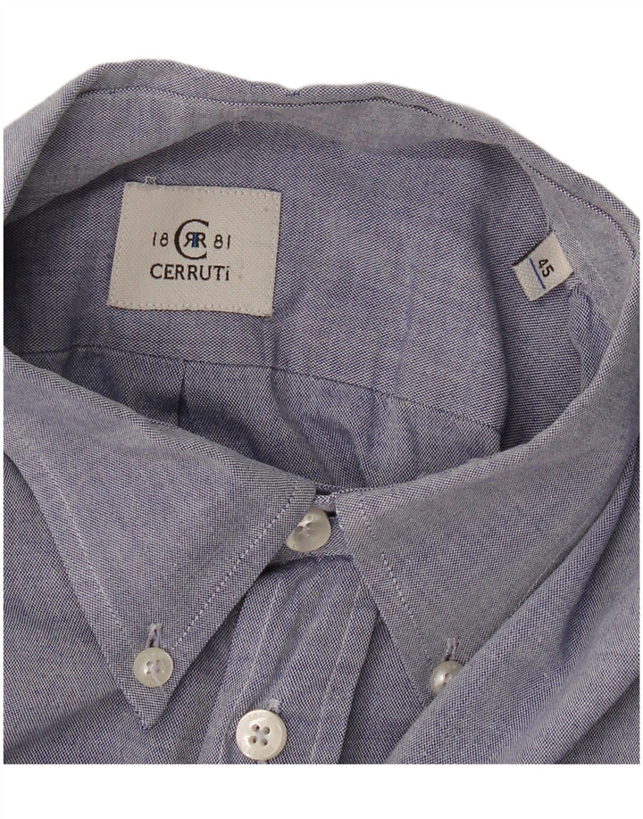 CERRUTI 1881 Mens Shirt Size 45 XL Blue