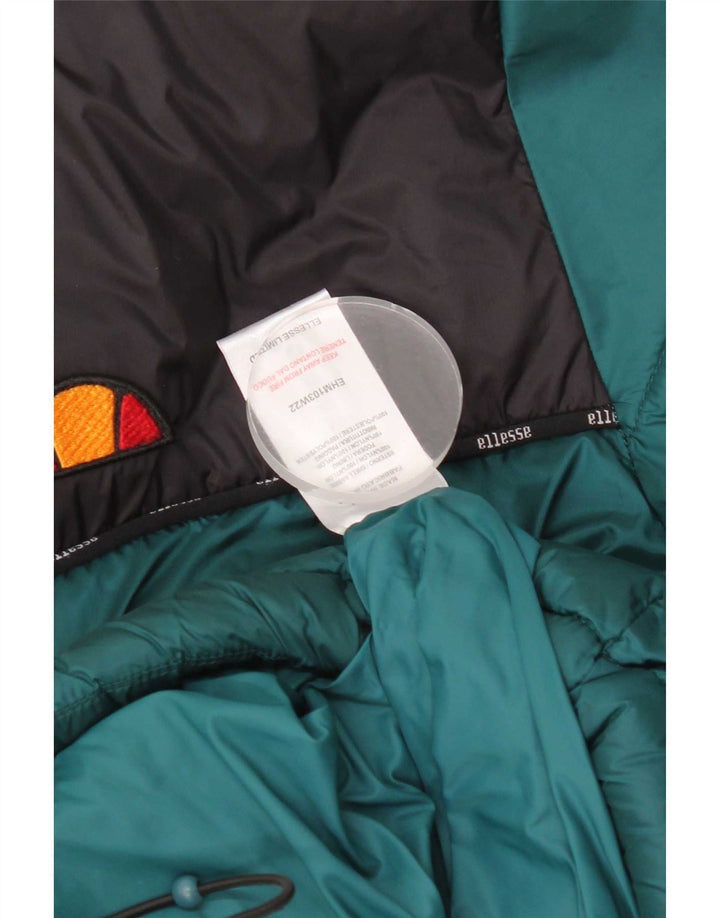 Ellesse Mens Padded Jacket UK 38 Medium Blue Colourblock Nylon