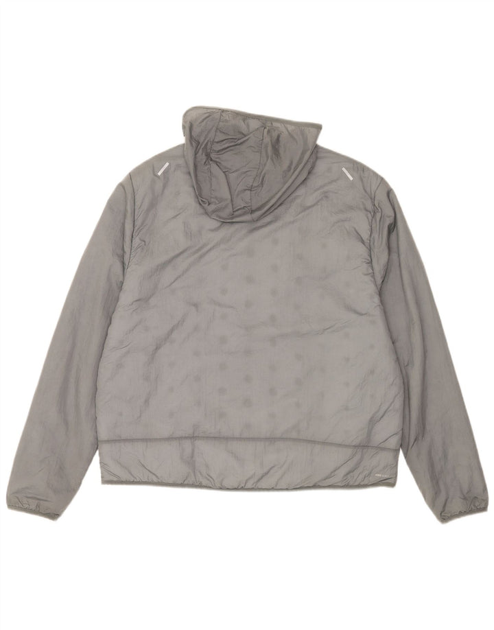 Męska wyściełana kurtka z kapturem Nike UK 42 XL Szary nylon