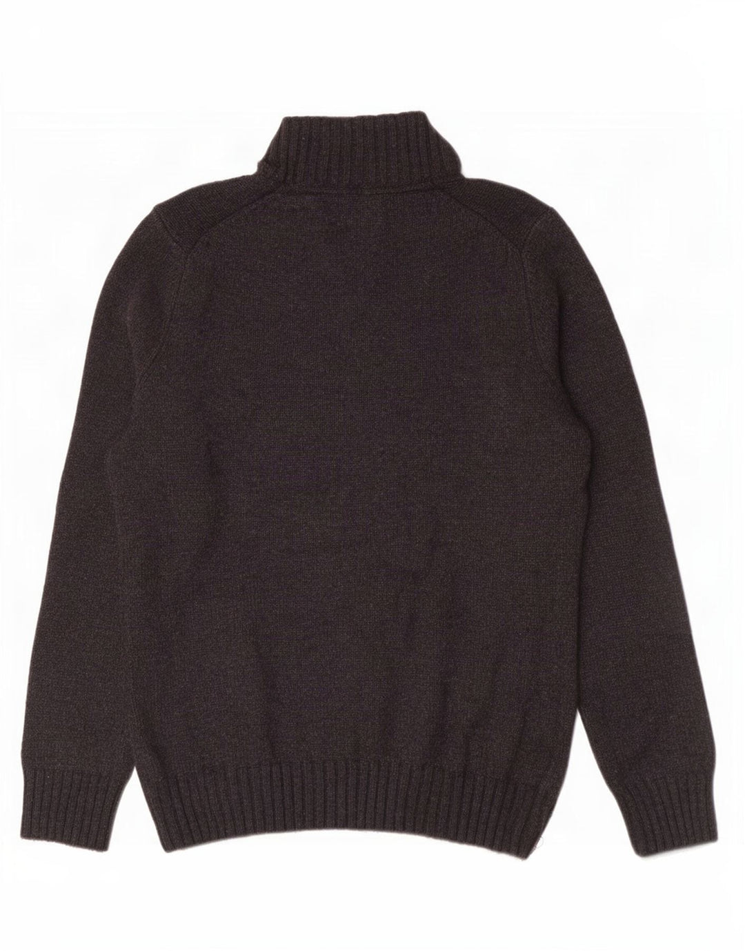 Męski sweter Marks & Spencer w kolorze niebieskim i zapinanym na zamek, mały, szary