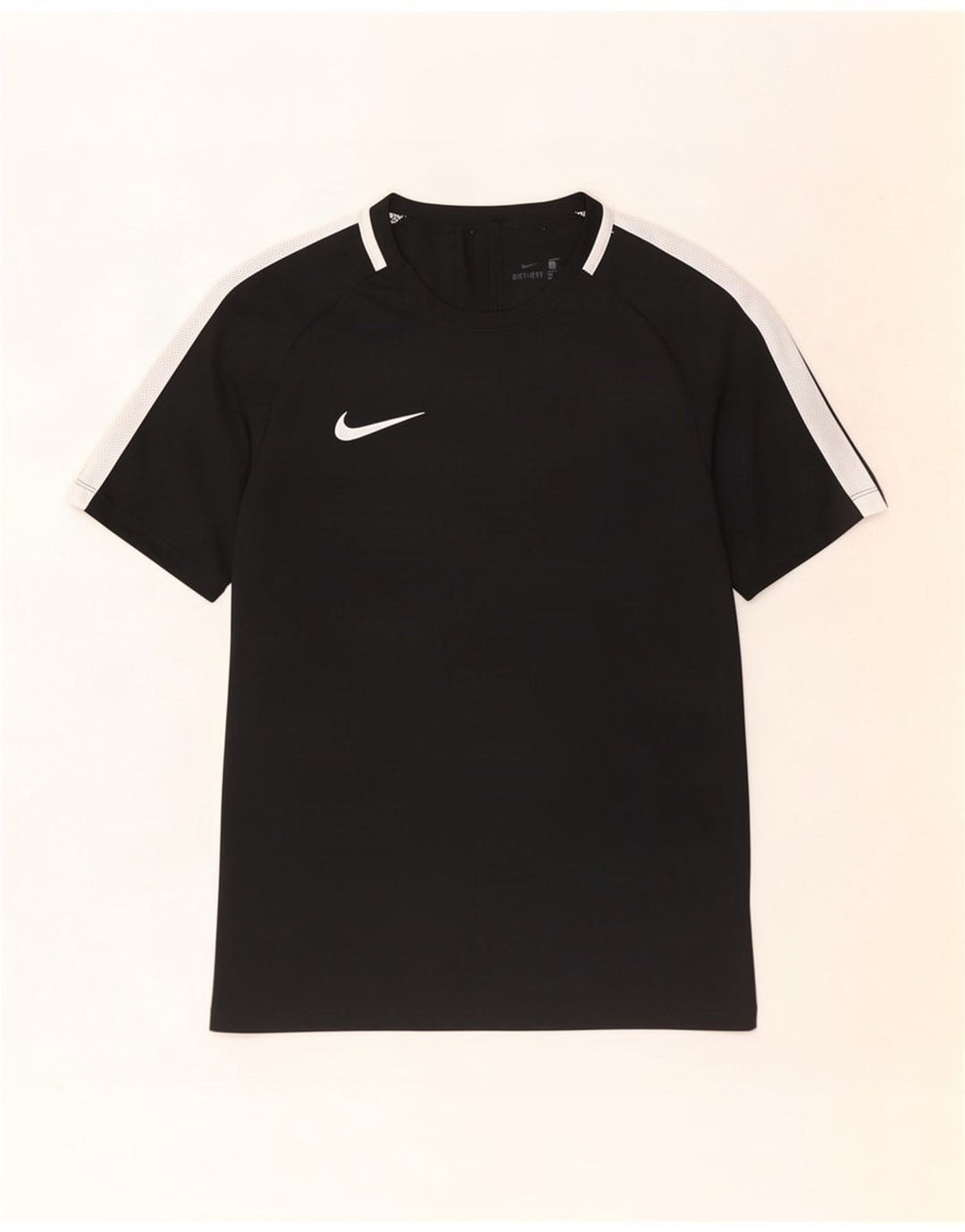 Męski T-shirt Nike Dri Fit, mały, czarny, z blokami kolorów