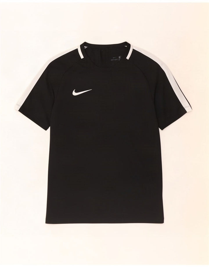 Męski T-shirt Nike Dri Fit, mały, czarny, z blokami kolorów