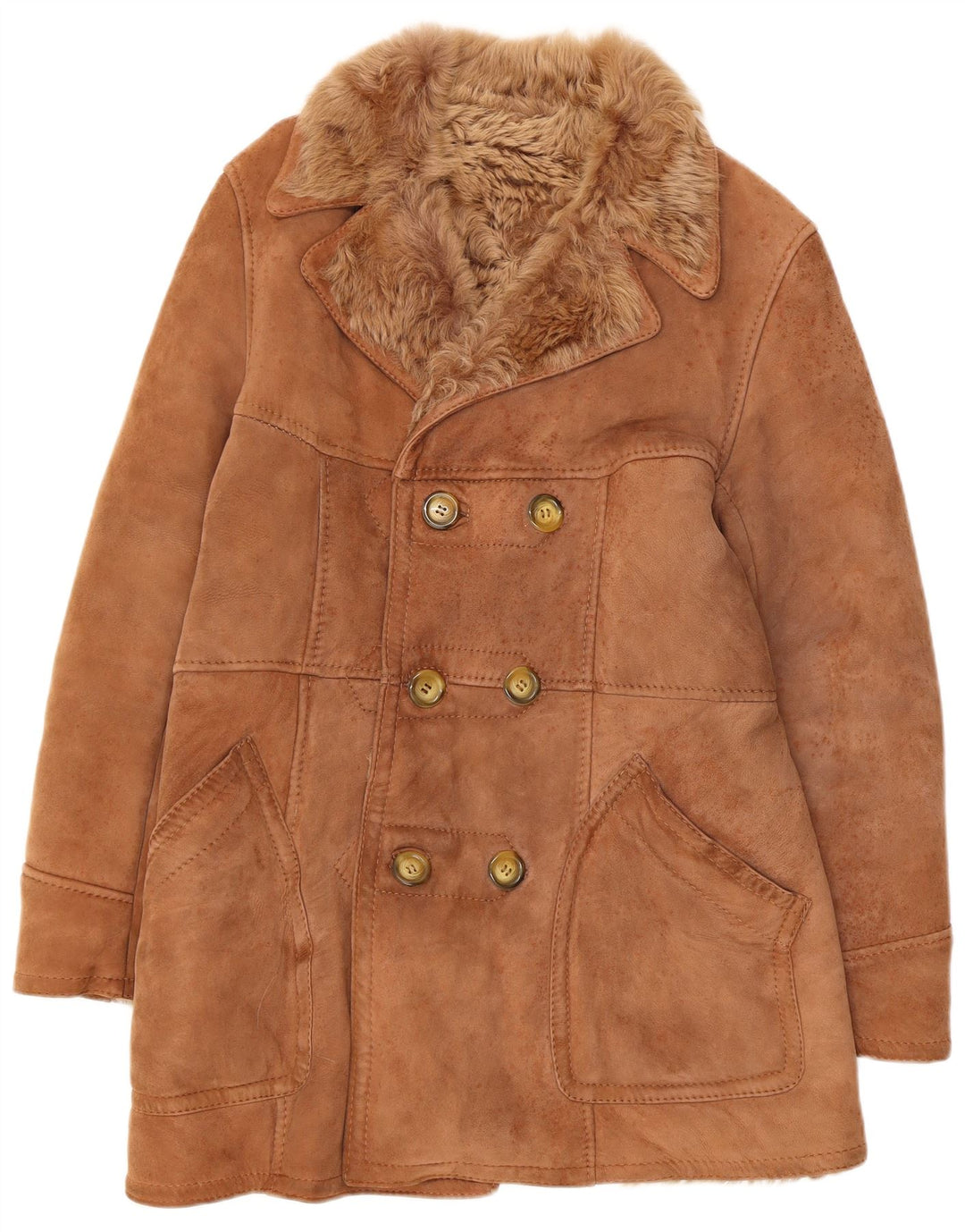 Płaszcz damski w stylu vintage IT 48 XL beżowy