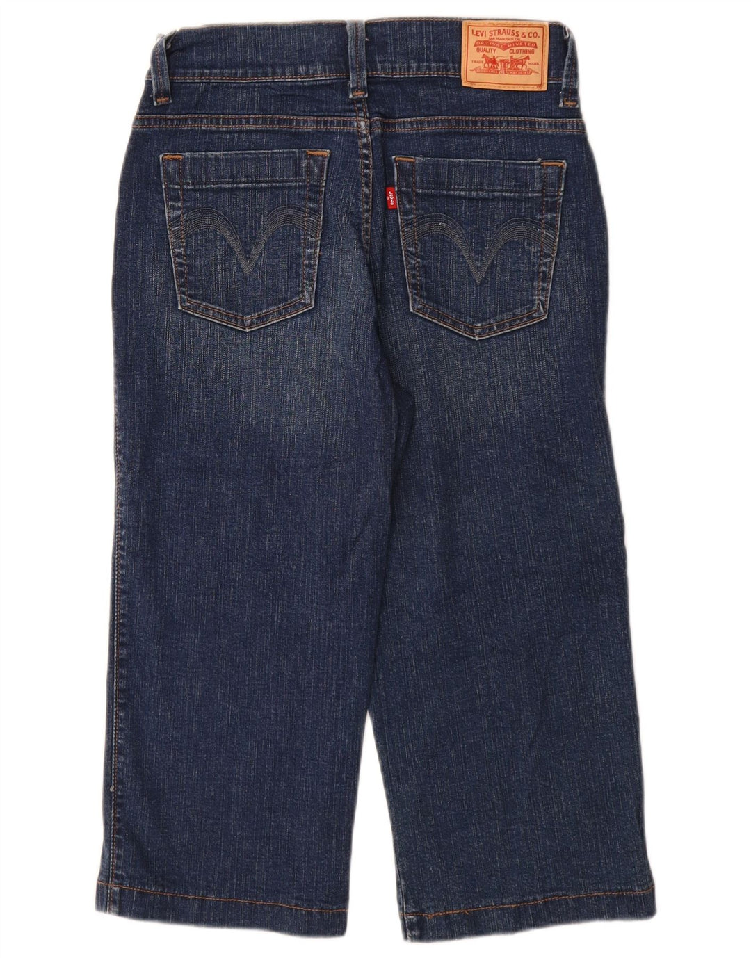 LEVI'S Damskie 512 Doskonale wyszczuplające dżinsy Capri US 8 Medium W28 L19 Niebieskie