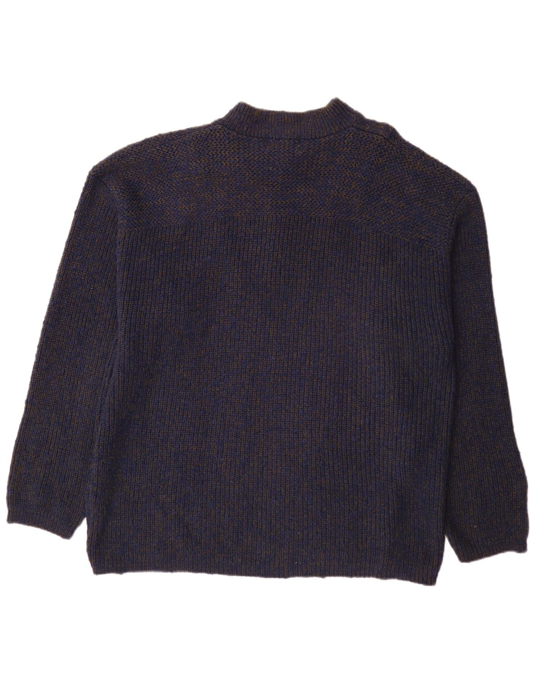 Męski sweter zapinany na guziki Eddie Bauer XL Granatowy, bawełniany nakrapiany