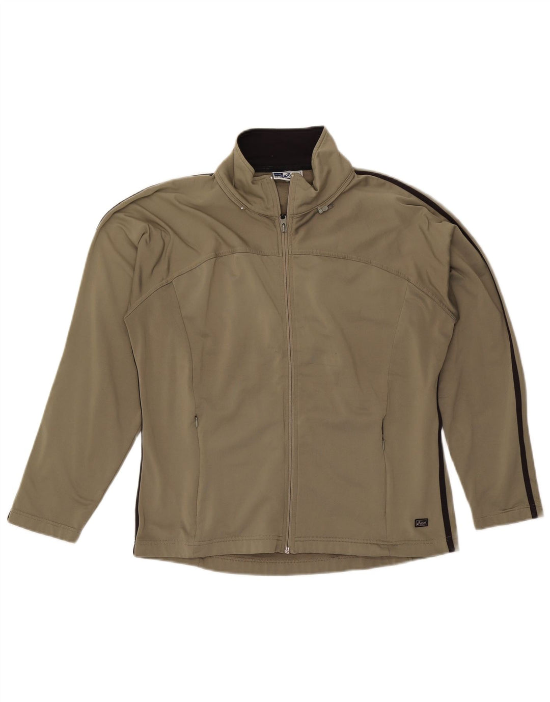 Męska kurtka dresowa Asics, średni poliester khaki