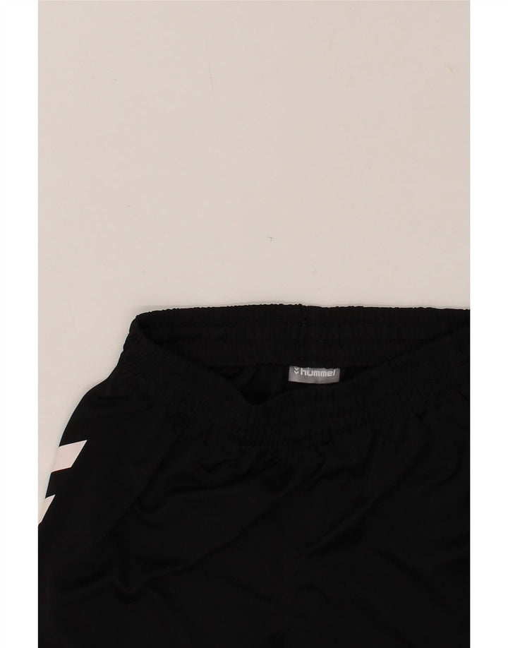 HUMMEL Boys Sport Shorts 14-15 Years Black Vintage Hummel and Second-Hand Hummel from Messina Hembry 