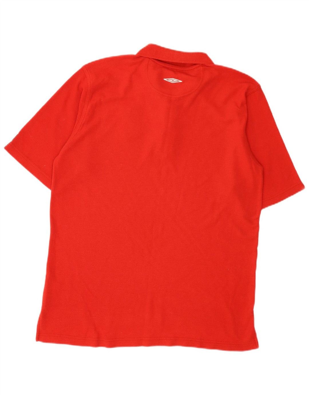 Męska koszulka polo Umbro England z grafiką, duża, czerwona, poliestrowa