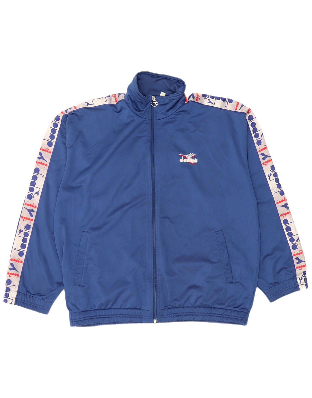 Męska kurtka dresowa DIADORA z grafiką UK 44 XL, niebieski poliester