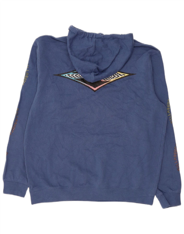 Męski sweter z kapturem i grafiką Billabong, duży niebieski