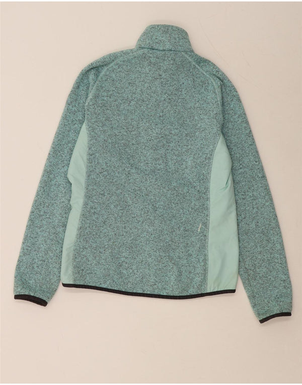 Damska kurtka dresowa HELLY HANSEN UK 14, duża, zielona, z blokami kolorów