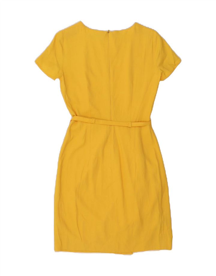 BROOKSFIELD Womens Sheath Dress UK 12 Medium Yellow Vintage Brooksfield and Second-Hand Brooksfield from Messina Hembry 
