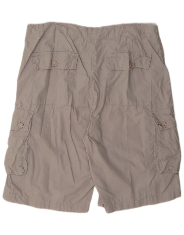 Niebieskie szorty cargo męskie Marks & Spencer W38 XL, szare, bawełniane