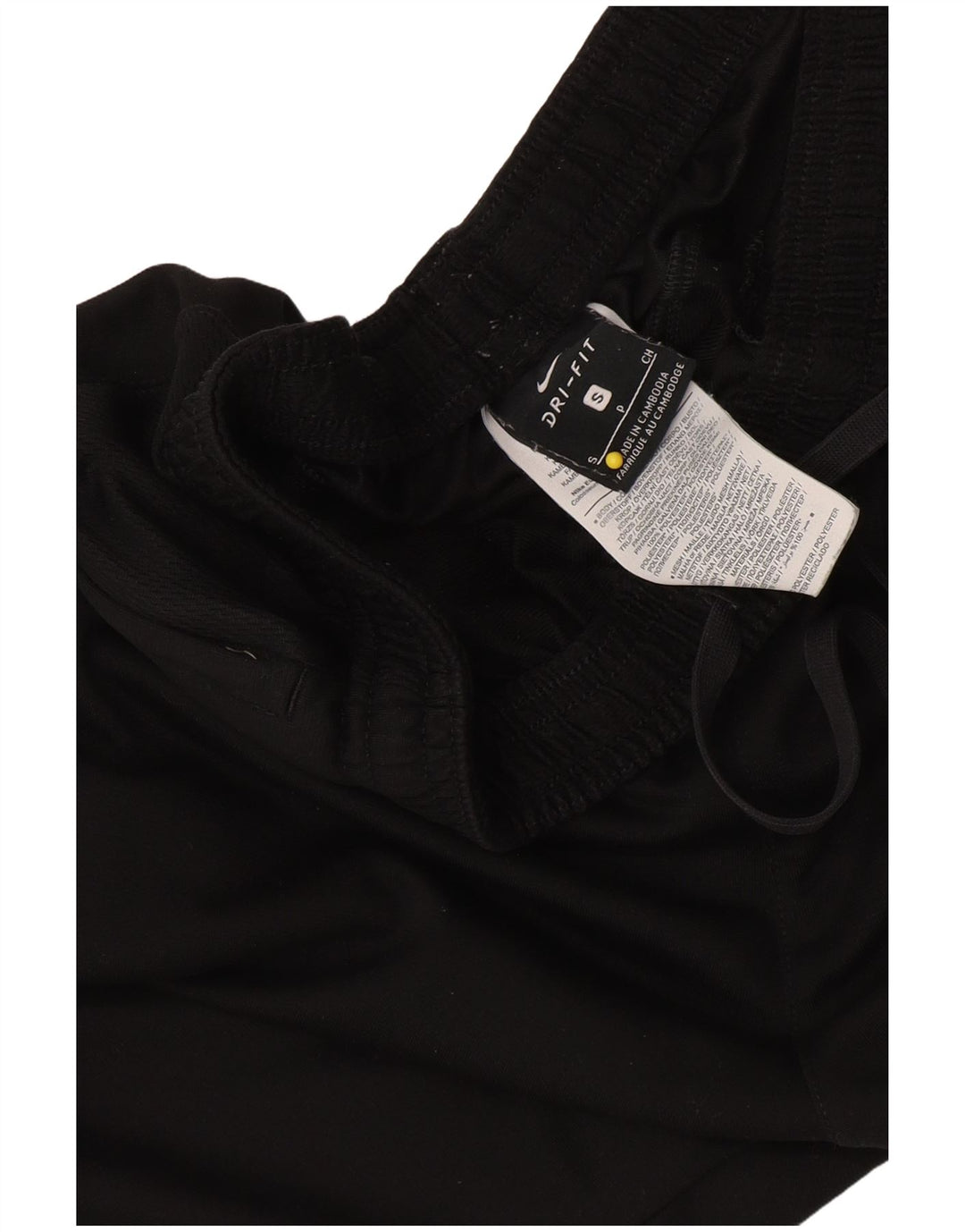 Damskie spodnie dresowe Nike Dri Fit Graphic UK 8, małe, czarne, poliestrowe
