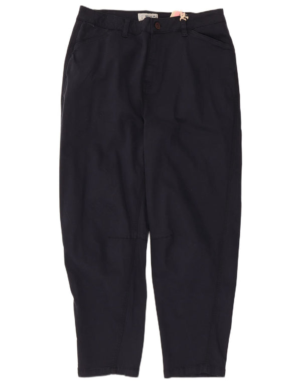 Damskie zwężane spodnie codzienne Fat Face UK 14 Large W34 L27 Granatowe