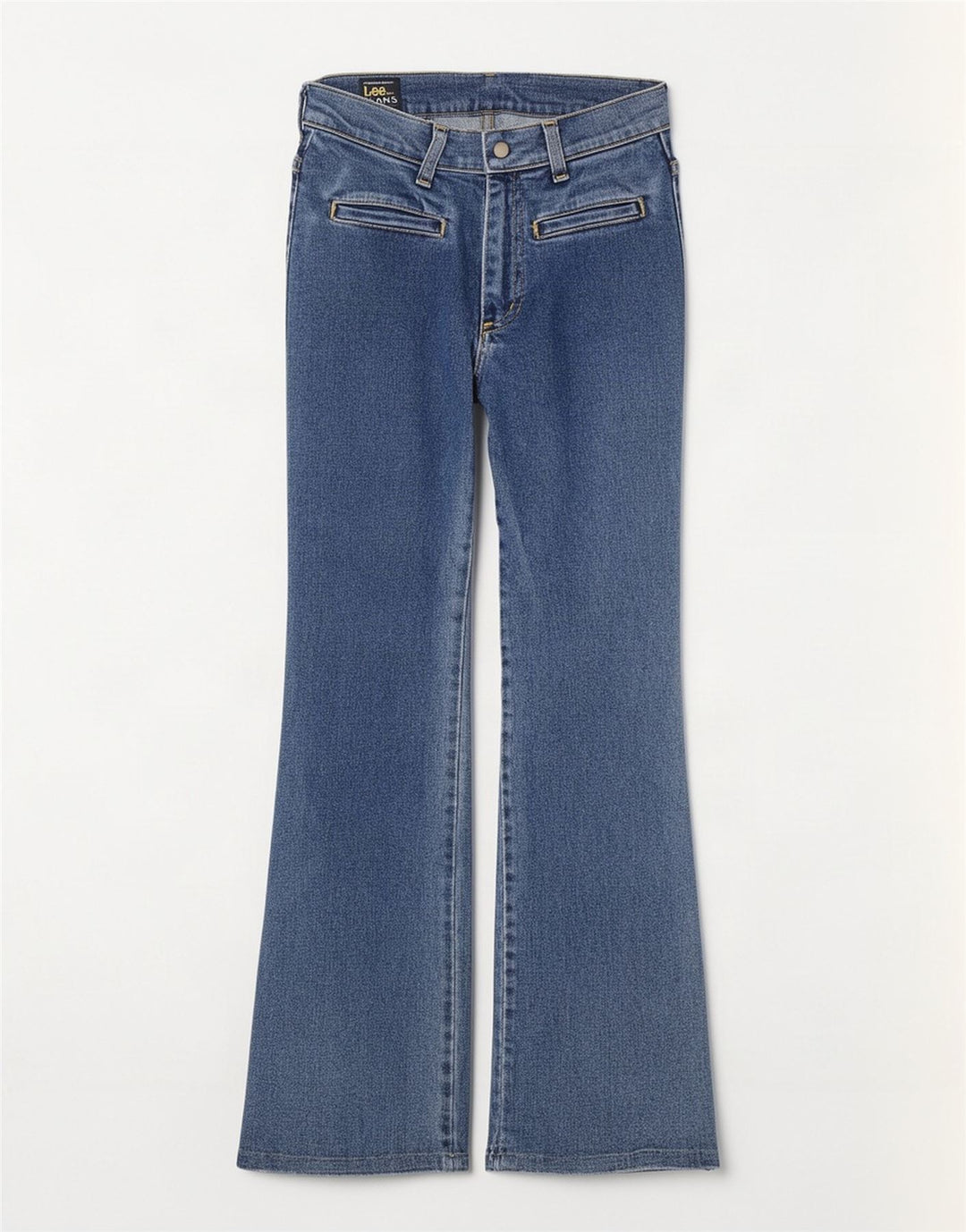 Damskie jeansy Lee Bootcut W26 L31 Niebieskie bawełniane