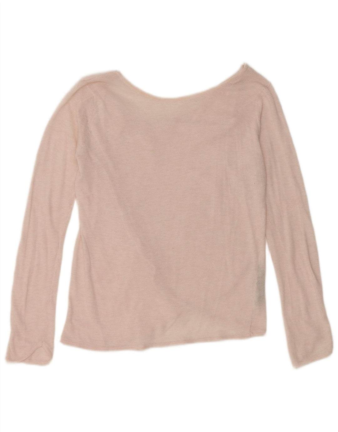 Damski sweter Zara z dekoltem w łódkę, UK 12, średni różowy poliester