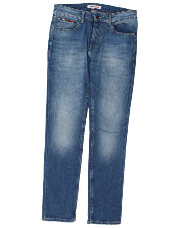 Męskie jeansy slim fit Tommy Hilfiger W32 L32 Niebieskie bawełniane