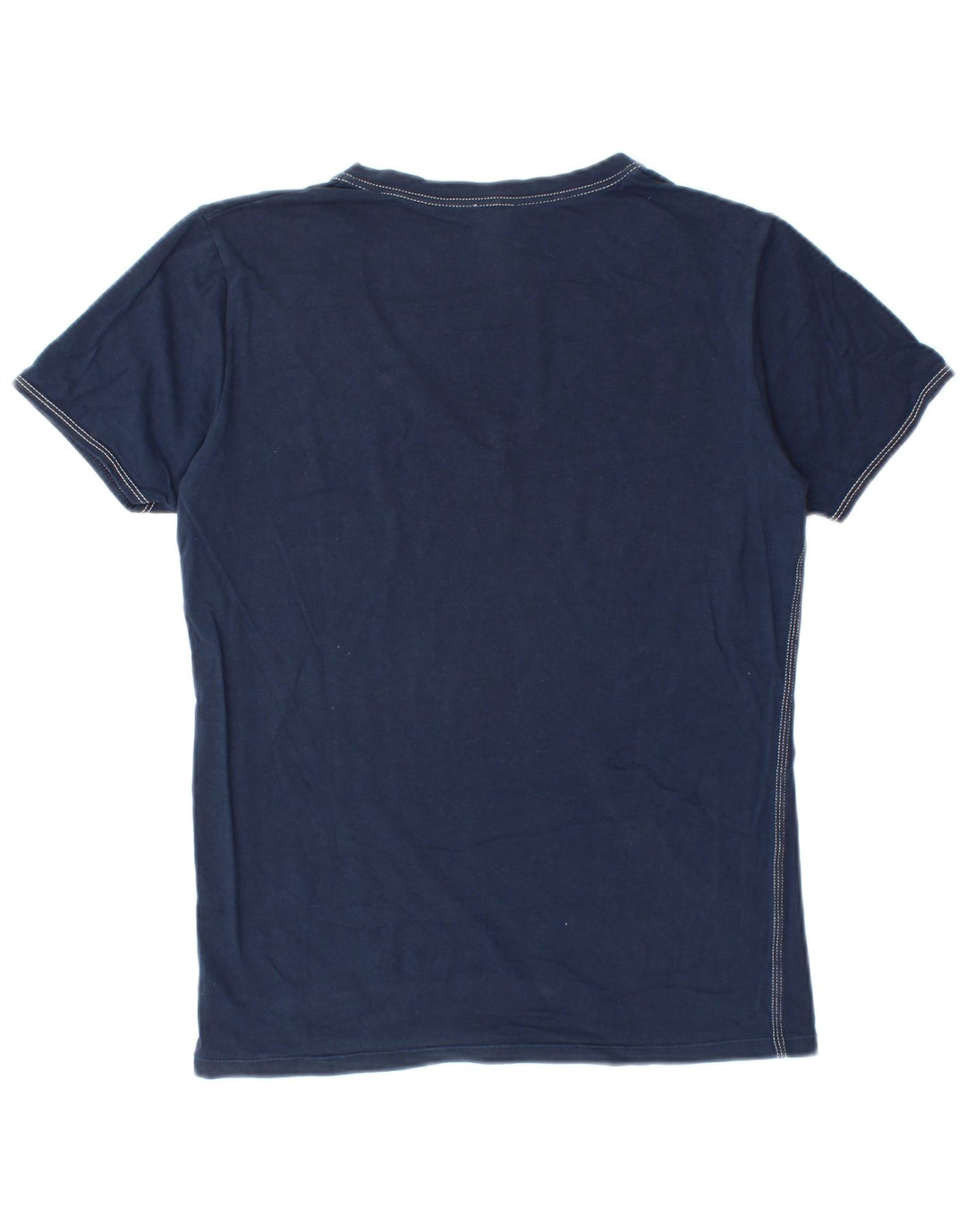 T-shirt męski Diesel, mały, granatowy, bawełniany