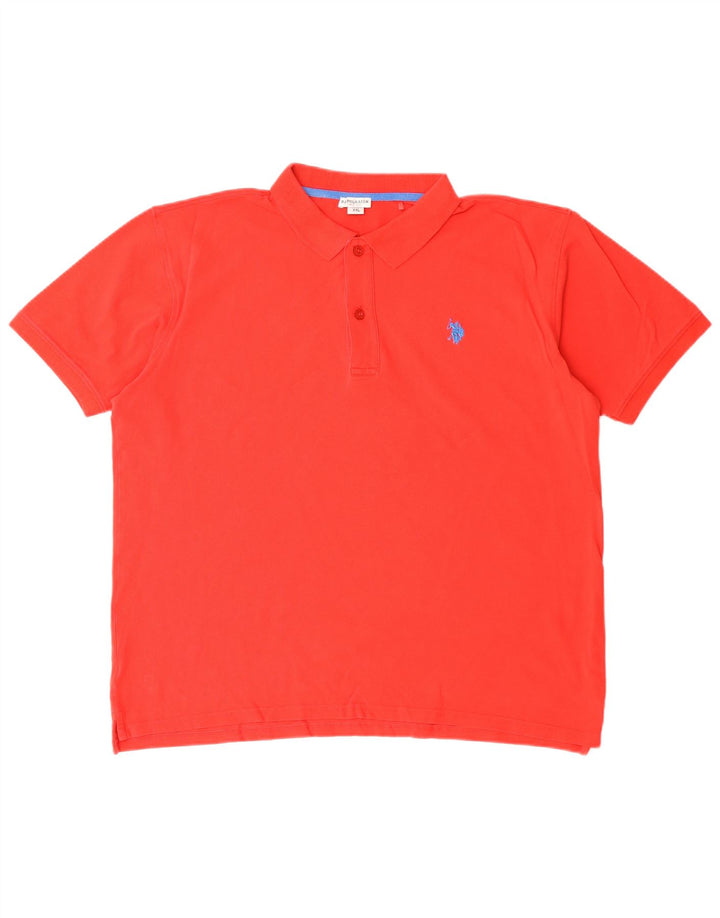 US Polo Assn. Męska koszulka polo 2XL, czerwona, bawełniana