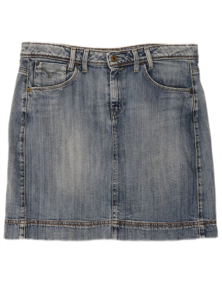Damska mini spódniczka dżinsowa LEVI'S, duża, W34, niebieska bawełna