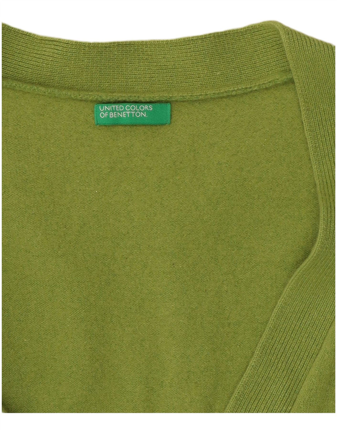 BENETTON Womens Cardigan Sweater UK 10 Small Green
