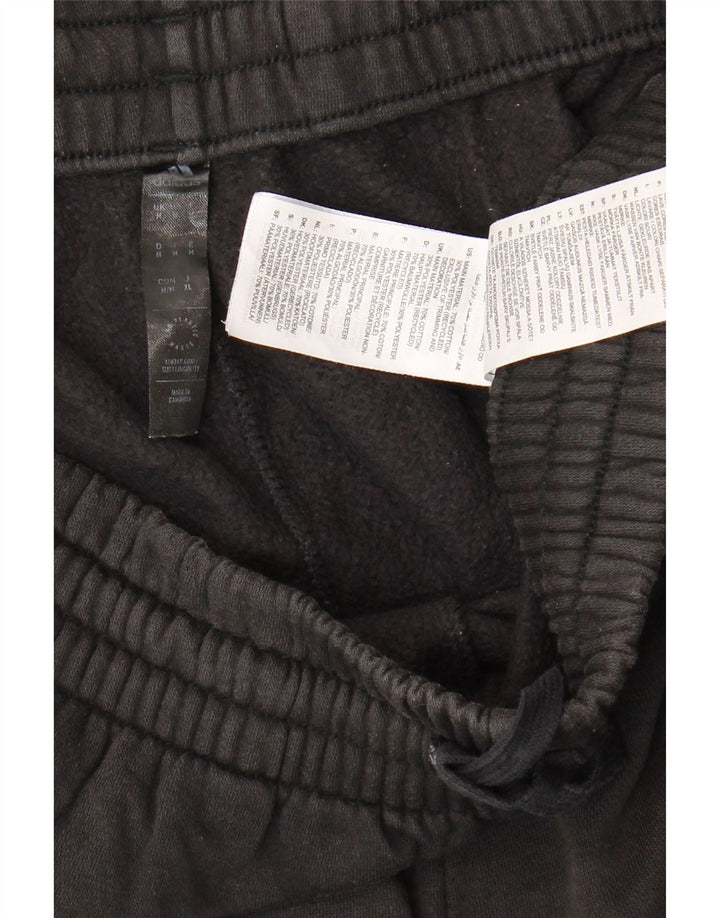 Męskie spodnie dresowe Adidas Cargo Joggers, średnia czarna bawełna