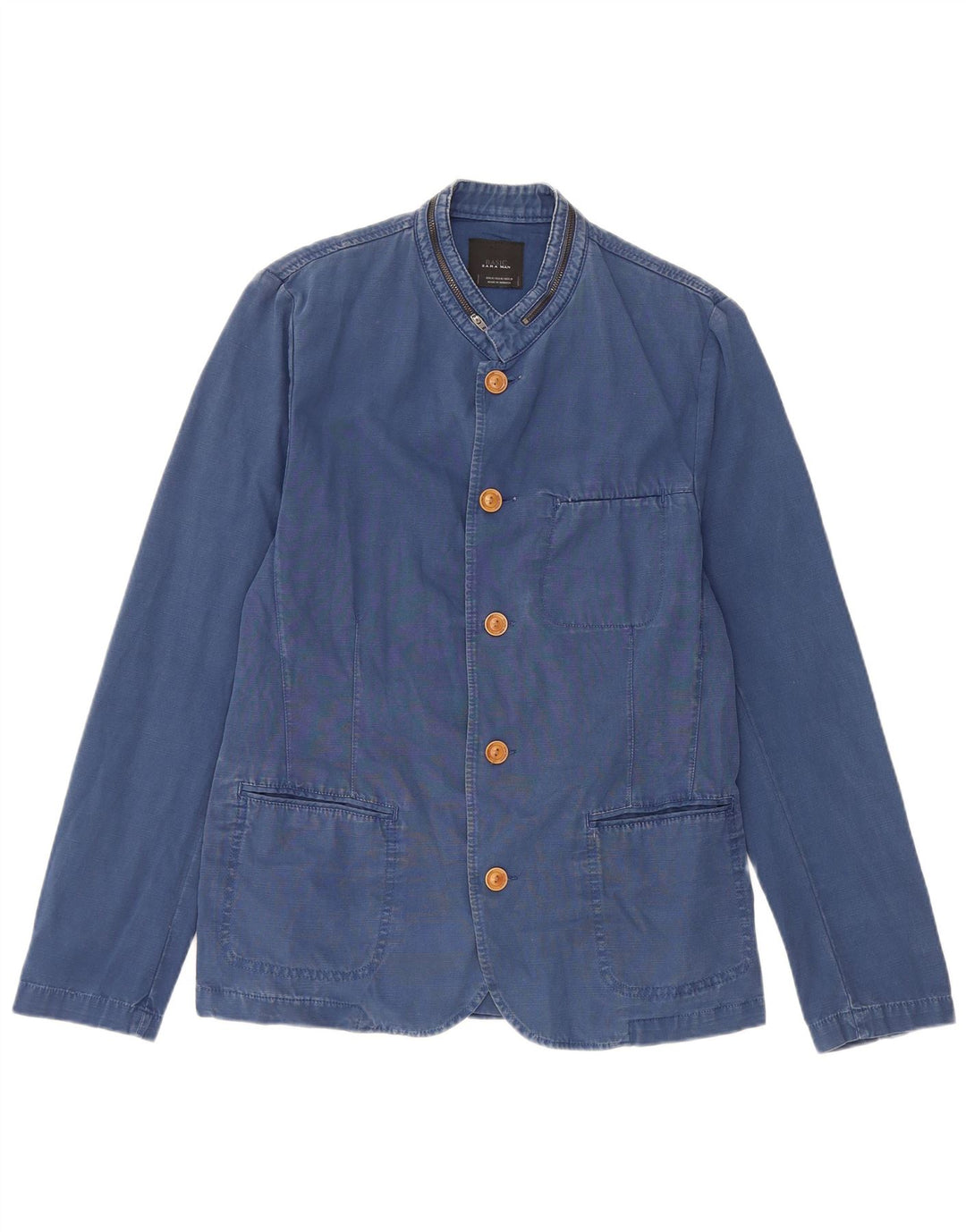 Męska marynarka Zara z 5 guzikami, UK 38, średni niebieski