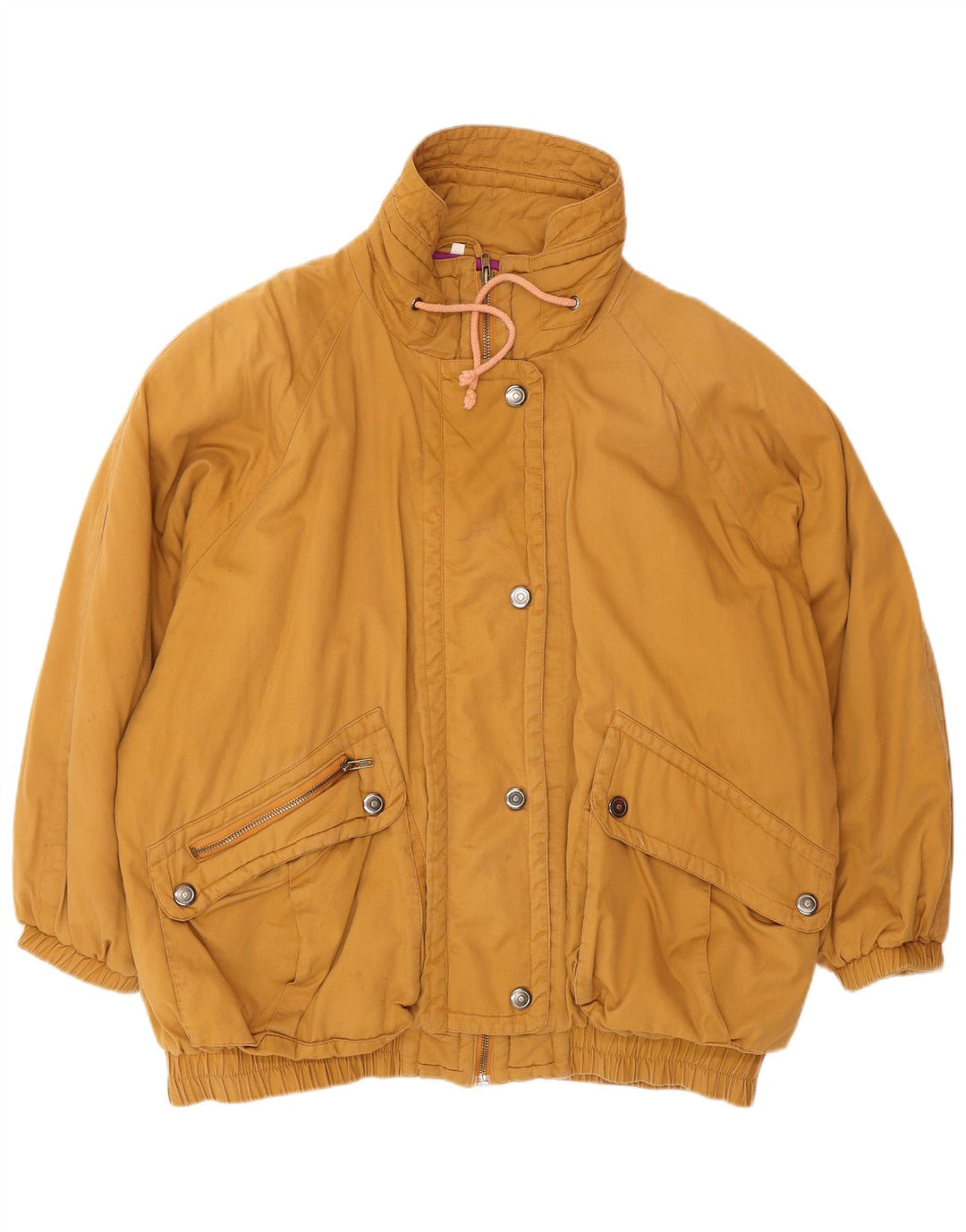 Damska kurtka wiatrówka oversize VINTAGE IT 42 Średni brąz, bawełna