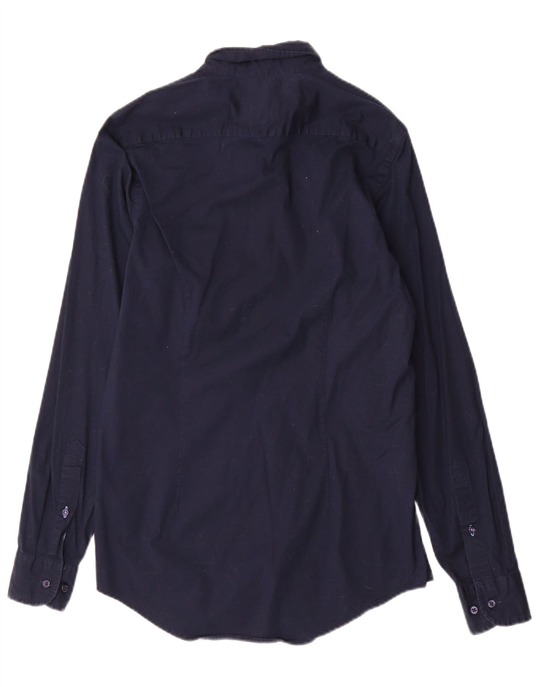 TOMMY HILFIGER Męska koszula slim fit, mała, granatowa, bawełniana