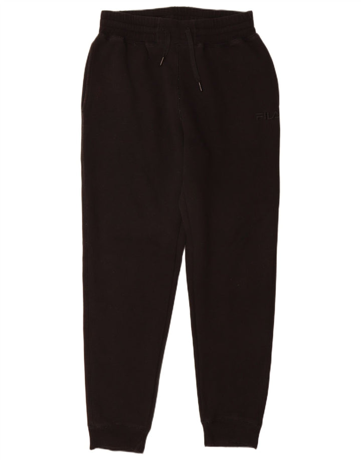Męskie spodnie dresowe Fila Joggers Small, czarne, bawełniane
