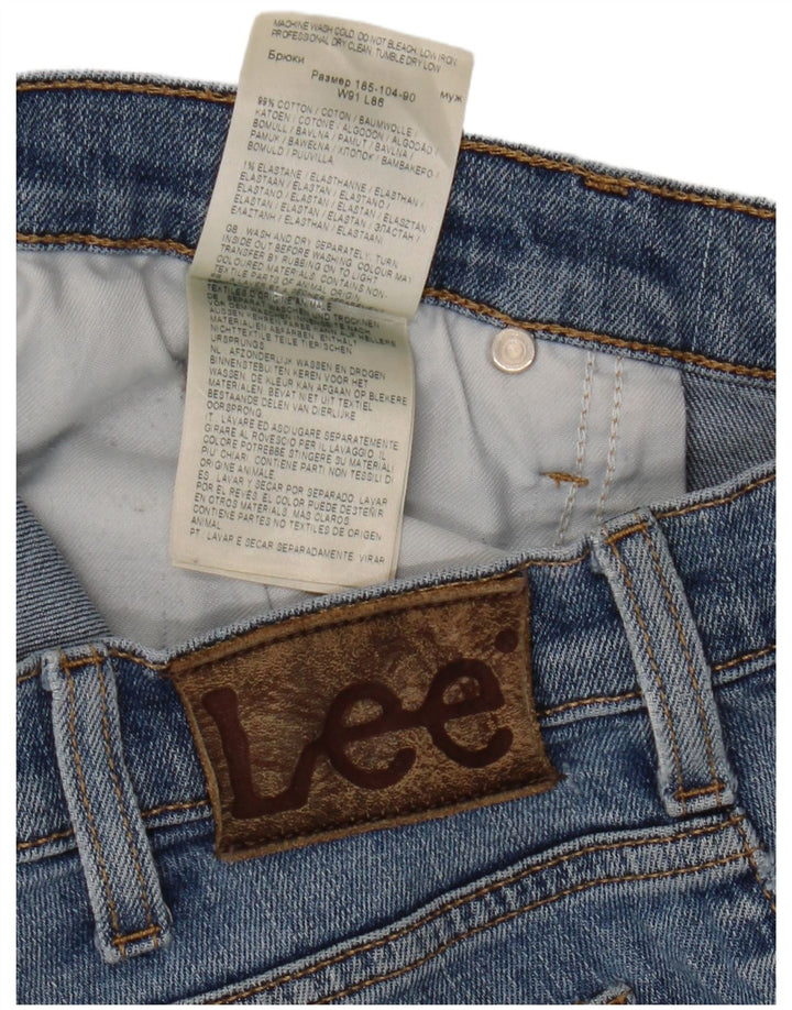 Męskie jeansy Lee Rider Slim W36 L27 Niebieskie bawełniane