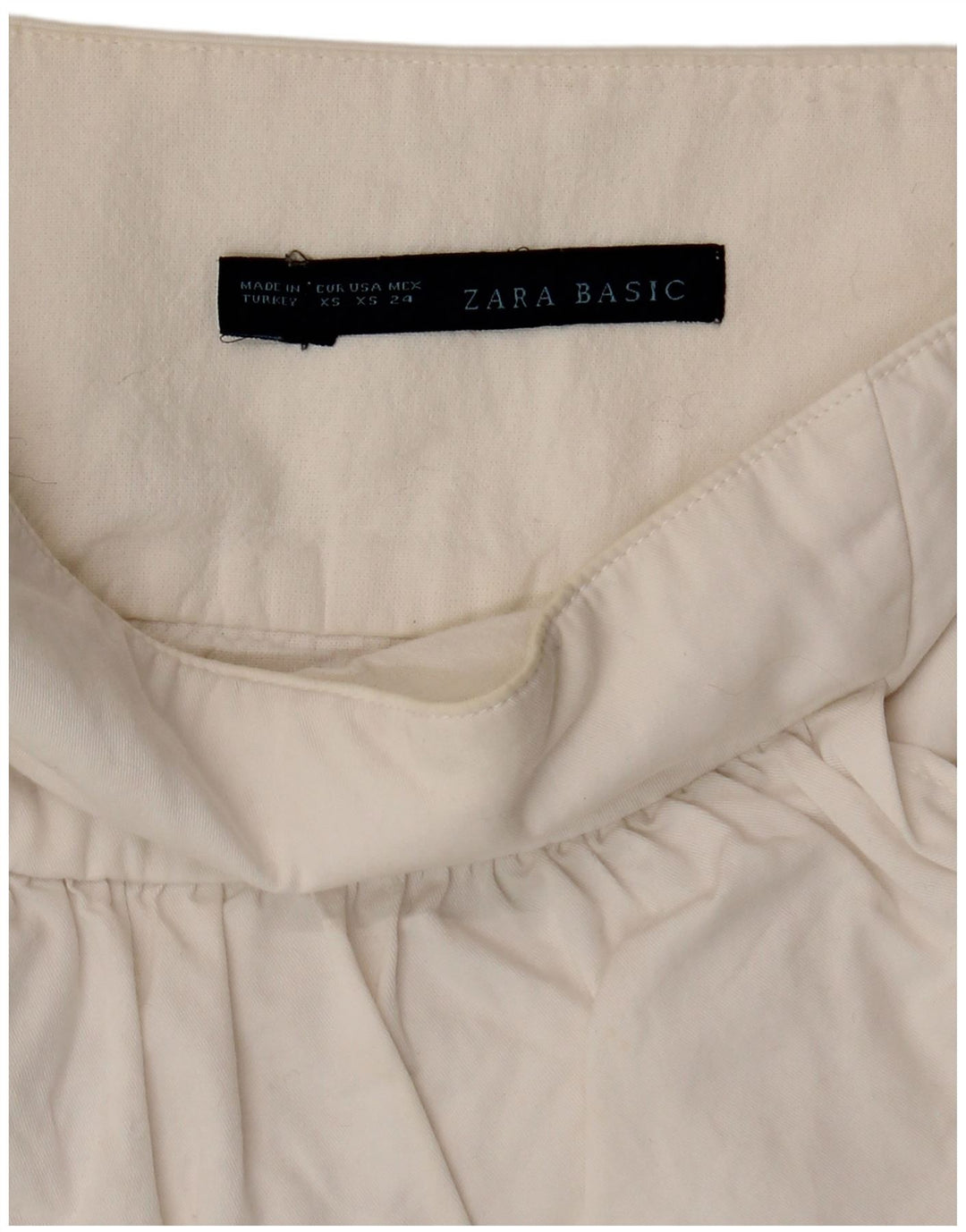 Warstwowa spódnica damska Zara XS W24 biała