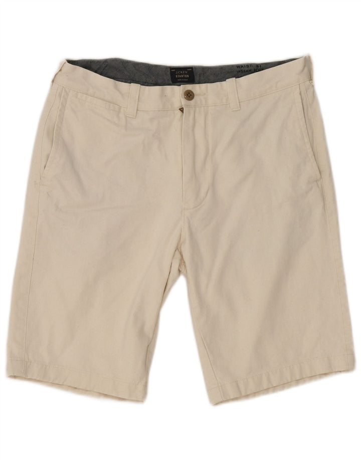 Męskie spodenki J. Crew Stanton Chino W31 Średnie złamane białe bawełniane