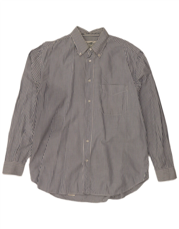 Koszula męska HENRY COTTONS, rozmiar 43 XL, bawełniana w granatowe prążki