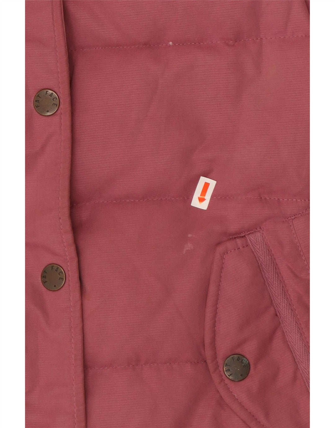 Damska kamizelka Fat Face Sherpa Oversize z wyściełaną wkładką UK 10, mała, różowa, poliester