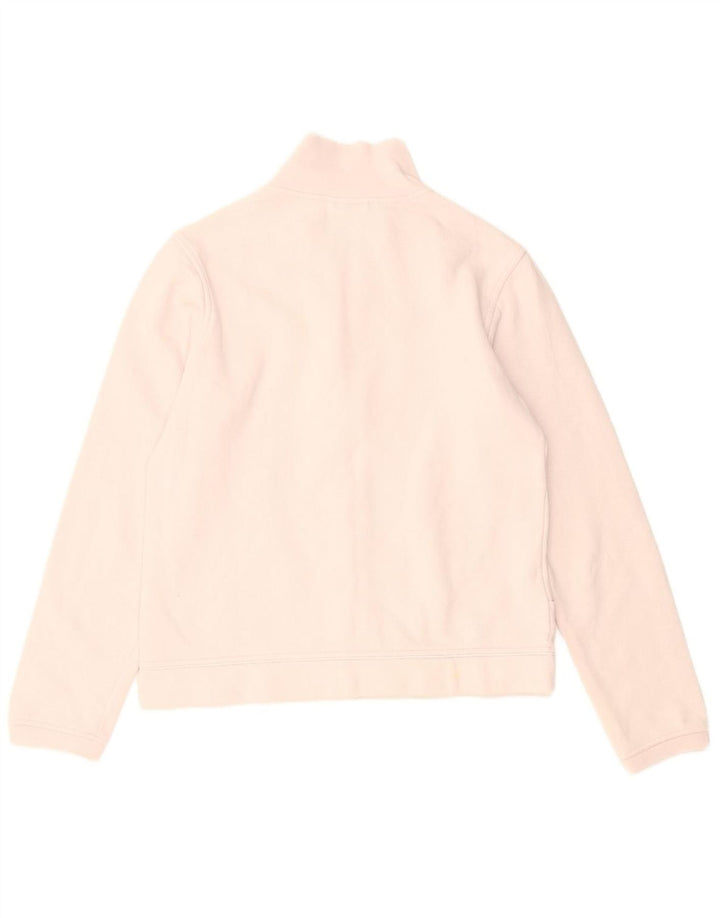 ADIDAS Womens Tracksuit Top Jacket UK 12 Medium Pink Cotton