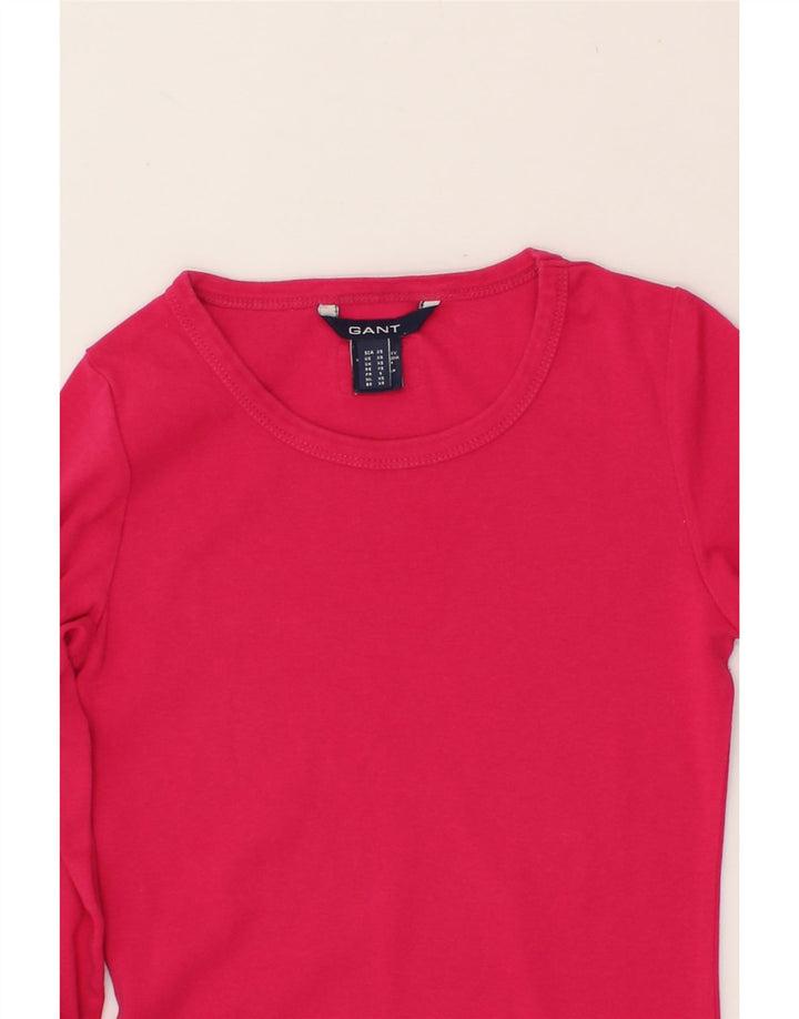 GANT Womens Top Long Sleeve UK 4 XS Pink Vintage Gant and Second-Hand Gant from Messina Hembry 