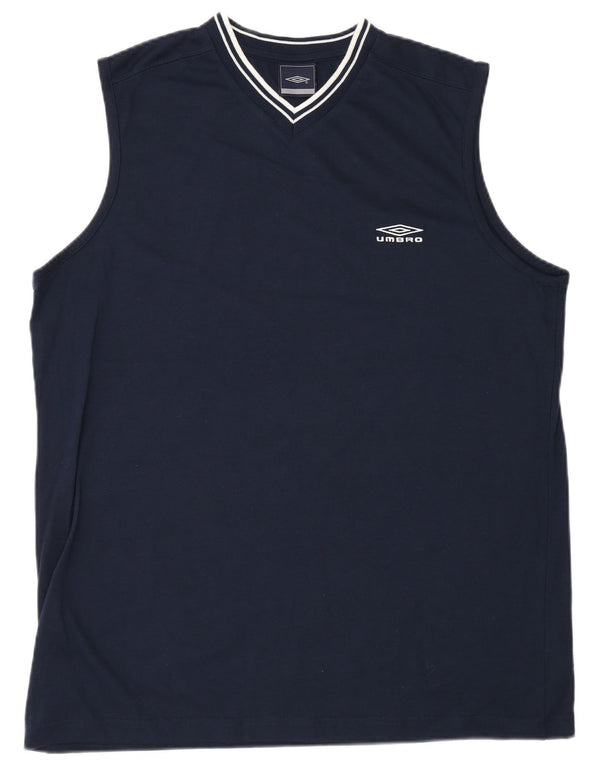 T-shirt męski Umbro Top XL, granatowy, poliester