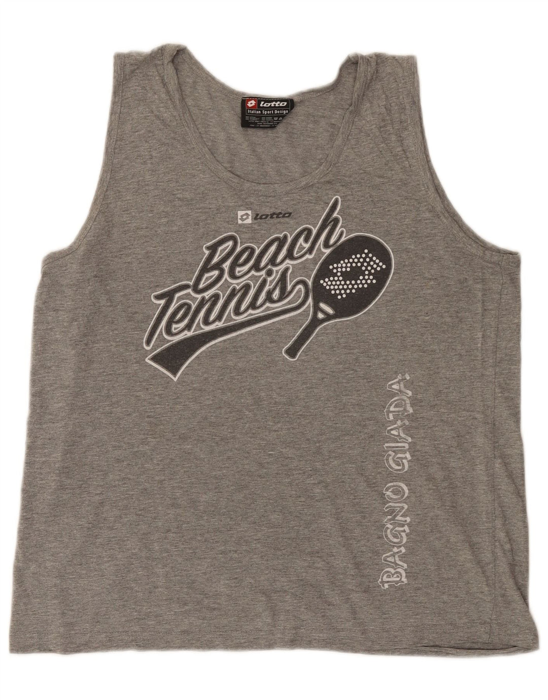 Męska kamizelka z grafiką Lotto, średnia, szara, nakrapiana