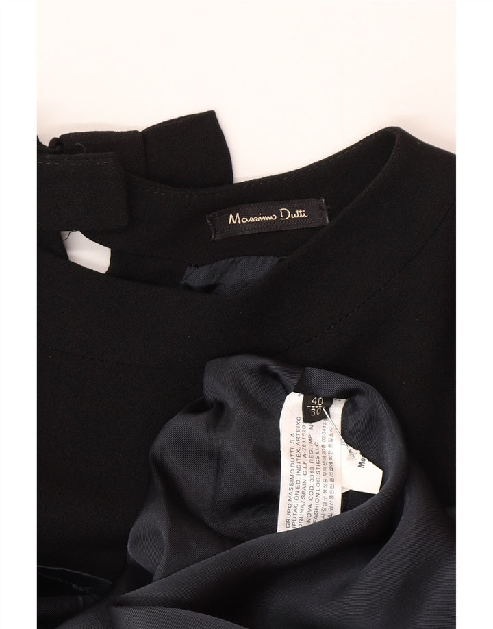 Damska sukienka typu shift Massimo Dutti EU 40, średnia czarna wiskoza
